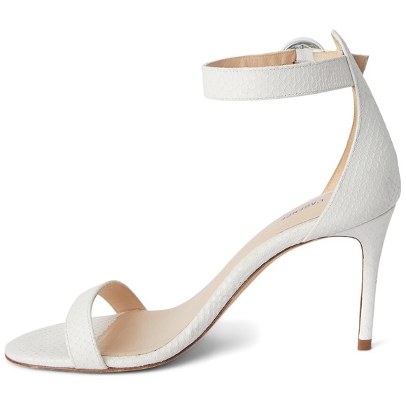 L’agence Giselle leather white ankle strap - Picture 3 of 4